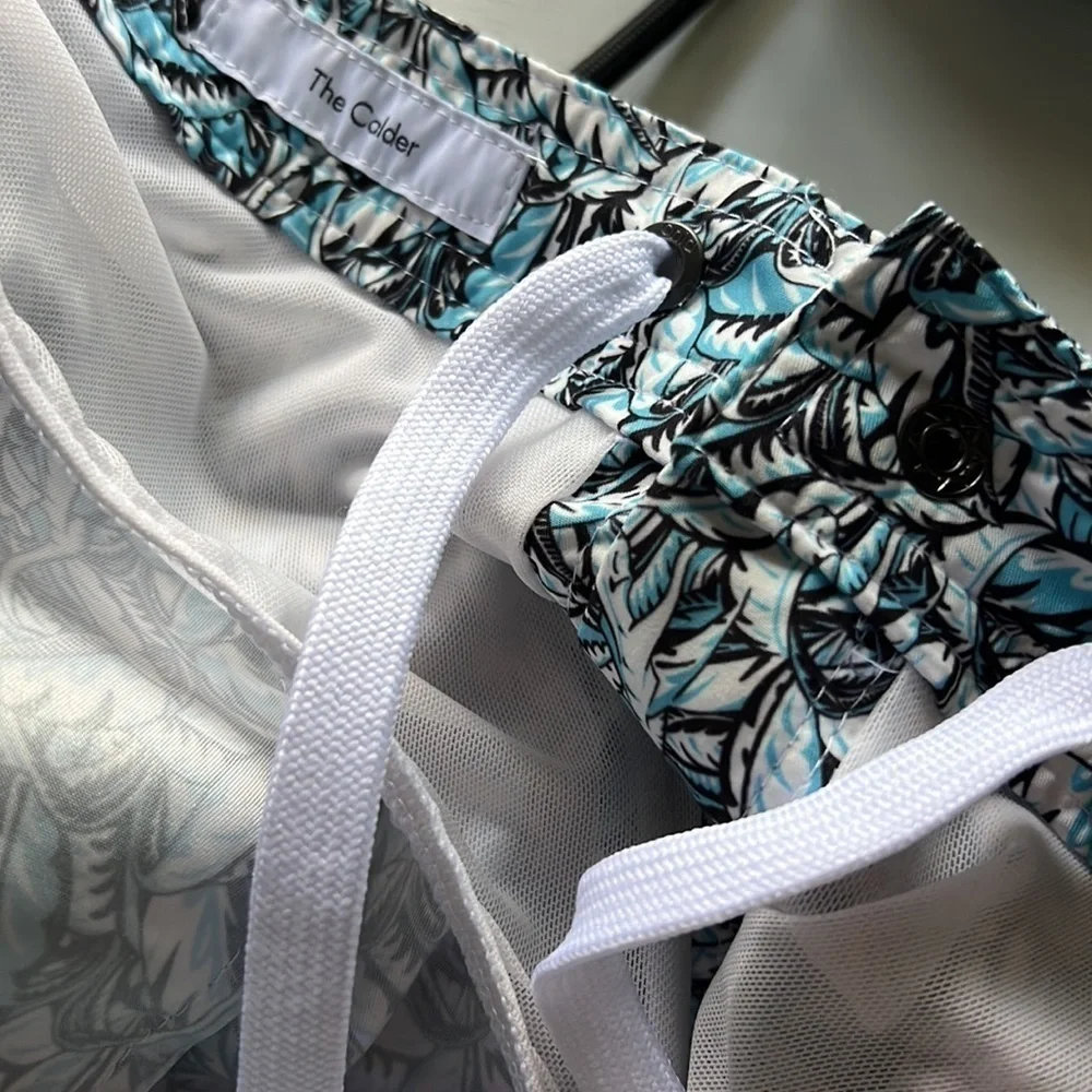 Onia Men’s Blue “The Calder” Swim Trunks Size Large